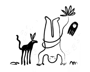 image avec un bonhomme à l'envers, un clown qui renverse le regard sur les choses, ici il s'agit de changer son regard sur le fric